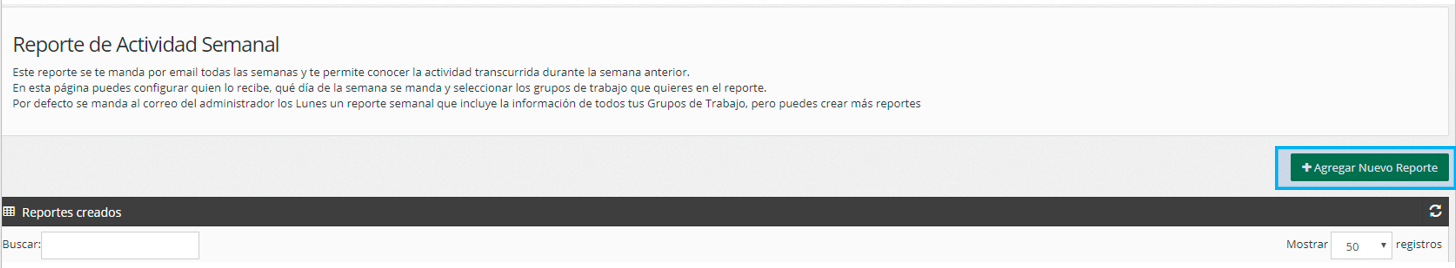 agregar reporte cloudcall