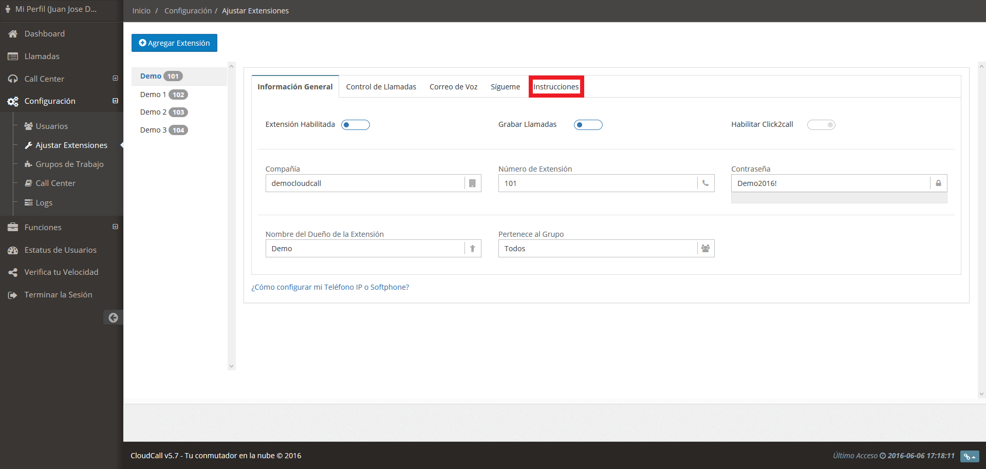 Seleccionar la pestaña que dice Instrucciones para configurar X-Lite