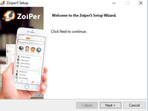 Abrir instalacion de Zoiper en Windows