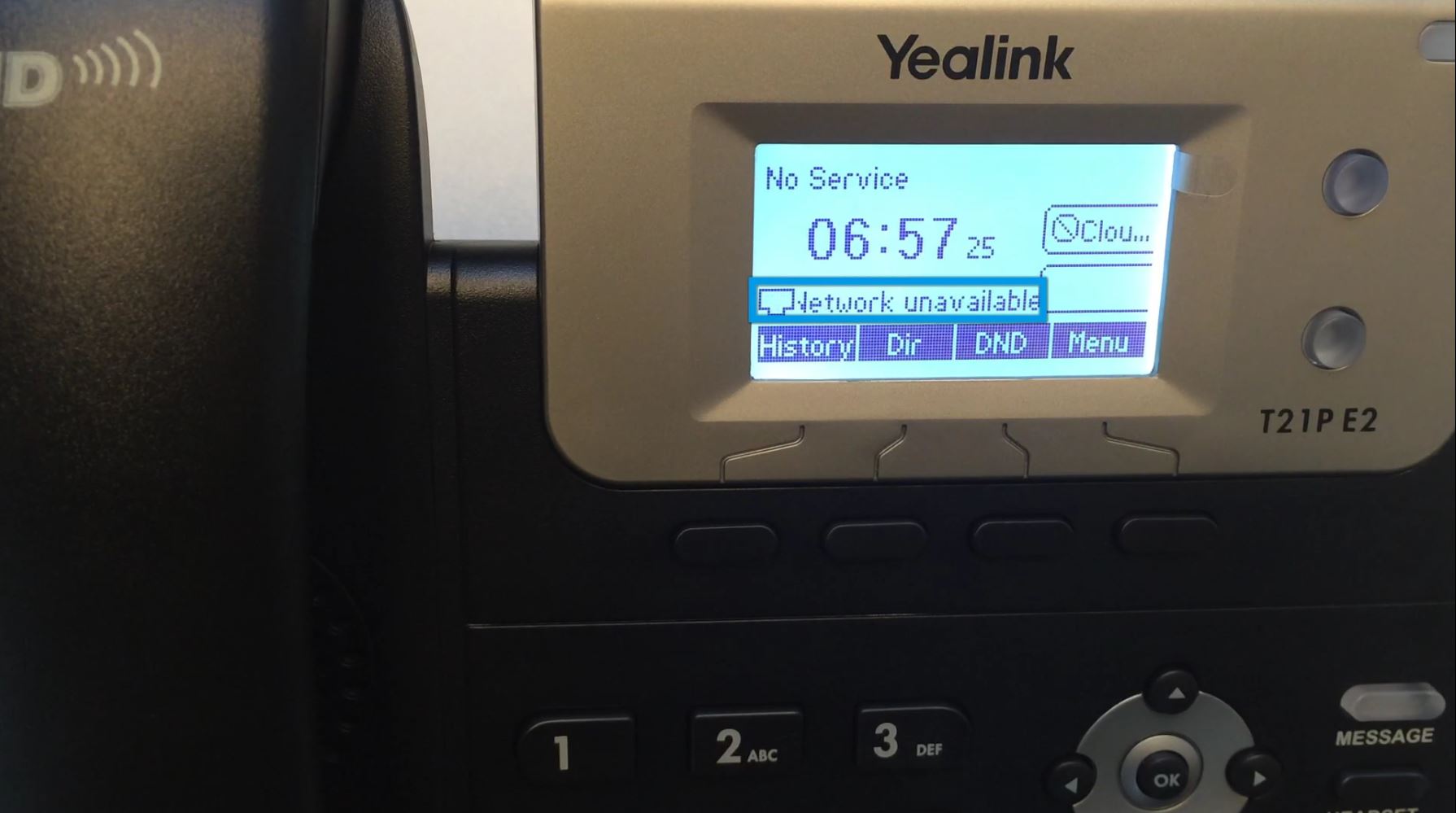 Error No Service en teléfono CloudCall